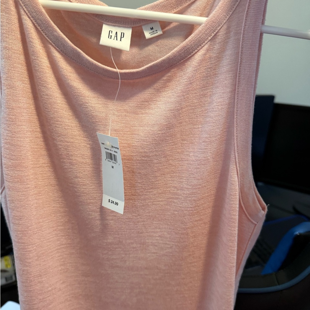GAP Women's Soft Pink Tank Top